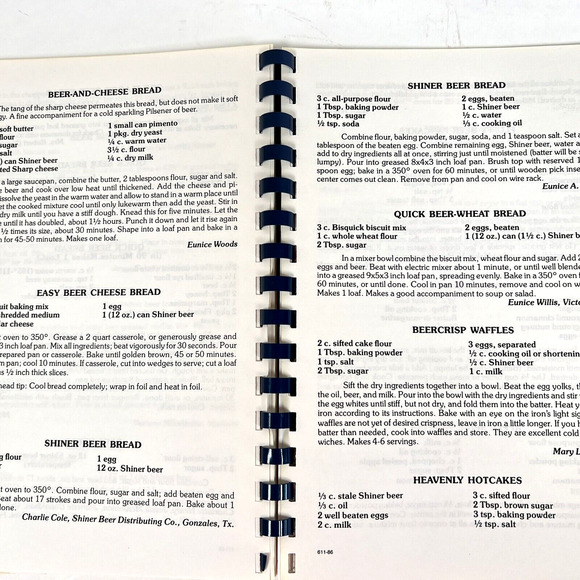 A Taste of Texas Cookbook Shiner Texas Cooking With Beer 8th Printing Nov 1994 - Picture 9 of 12